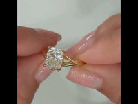 Elongated Cushion Cut Lab-Grown Diamond Engagement Ring