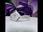 Princess Cut Lab-Grown Diamond Bypass Engagement Ring Video