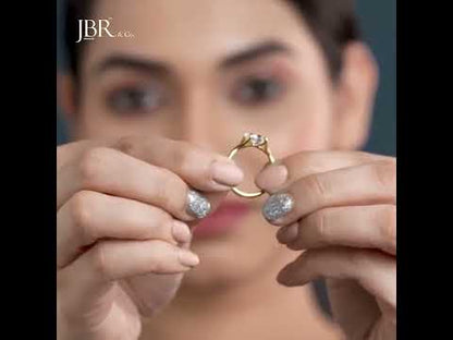 Ensembles d'anneaux de mariage en diamant cultivés en laboratoire, coupe ovale, avec pleine éternité