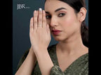 Round/Baguette Cut Dainty Lab Grown Wedding Ring