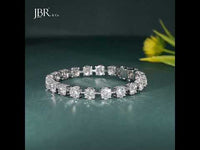 Bracelet de perles en forme de cœur en or 14 carats 