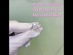 2.00CT Princess Cut Twist Lab Grown Engagement Ring