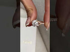 3.99 Ct Lab Grown Round Cut Accented Solid 14k Gold Split Shank Diamond Engagement Ring