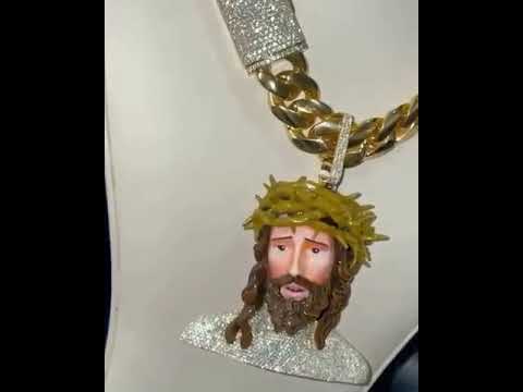 Jesus 3D Face Pendant Custom Hip Hop Moissanite Iced Out Pendant