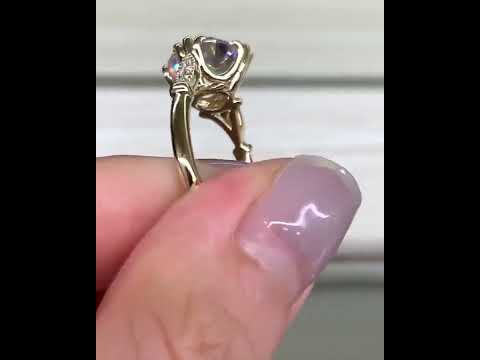 3.70 CT Vintage Inspired Engagement Wedding Ring for Women Video