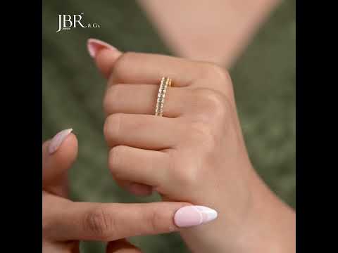 Emerald Eternity Lab Grown Diamond Ring