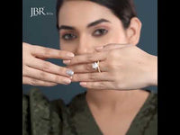 Emerald Cut Cluster Lab grown Diamond Engagement Ring Bridal Sets