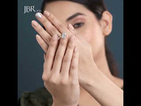 Three Stone Moissanite Diamond Emerald Cut Bridal Wedding Ring With Matching Band