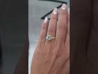 1.50CT Round Cut Under Halo Lab-Grown Diamond Engagement Ring