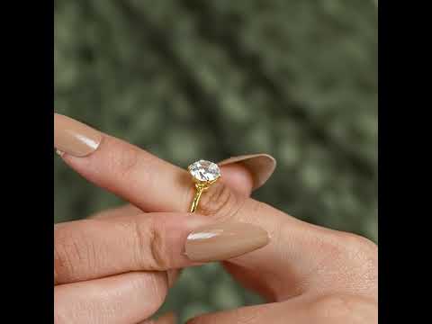 Six Prong Round Brilliant Lab Grown Diamond Engagement Ring
