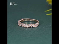 Vintage-inspiriert | 0,35 TW Rundschliff | Moissanit-Diamantring