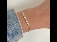 Bracelet rond en or massif 14 carats de 3,5 mm 