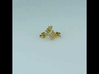 8mm Round Cut Dainty Star Moissanite Earring for Women