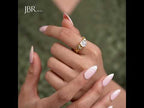 Bouquet Cushion Moissanite Diamond Engagement Ring