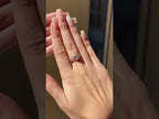 2 CT Lab-Grown Nature-Inspired Pear Diamond Engagement Ring for Bride Video