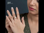 Oval Cut Moissanite Diamond Bridal Set With Matching Band