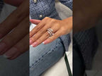 14k White Gold 1.80 Carat Pear Cut Lab Grown Prong Set Diamond Ring Video