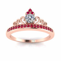 Princess Crown Tiara Ring Sterling Silver - JBR Jeweler