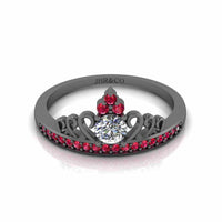 Princess Crown Tiara Ring Sterling Silver - JBR Jeweler