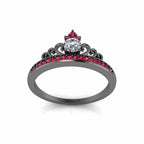 Princess Crown Tiara Ring Sterling Silver - JBR Jeweler