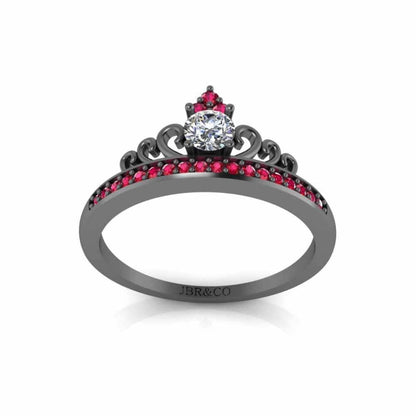 Princess Crown Tiara Ring Sterling Silver - JBR Jeweler