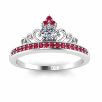 Princess Crown Tiara Ring Sterling Silver - JBR Jeweler