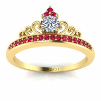 Princess Crown Tiara Ring Sterling Silver - JBR Jeweler