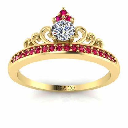 Princess Crown Tiara Ring Sterling Silver - JBR Jeweler