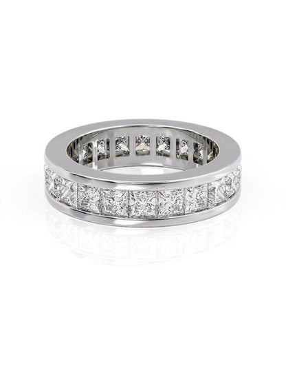 Princess Cut Lab-Grown Diamond Channel Set Wedding Ring - JBR Jeweler