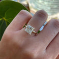 JBR Jeweler Lab Grown Engagement Ring Princess Cut Lab-Grown Diamond Solitaire Engagement Ring