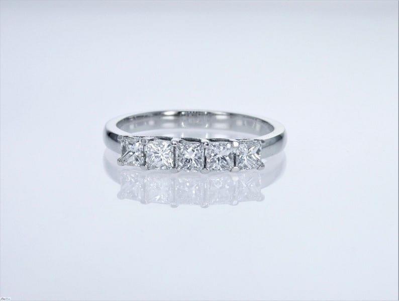 JBR Jeweler Lab Grown Engagement Ring Princess Cut Lab-Grown Diamond Wedding Ring