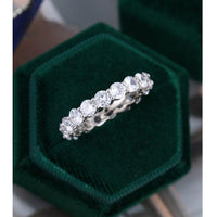 Round Cut 3.00mm Moissanite White Gold Wedding Band For Women Promise Gift - JBR Jeweler