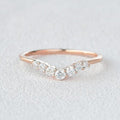 Round Cut Lab Grown-CVD Diamond Delicate Wedding Band - JBR Jeweler