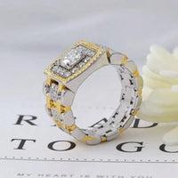 JBR Jeweler Lab Grown Engagement Ring Round Cut Lab Grown-CVD Diamond Jubilee Men's Ring