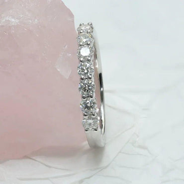 JBR Jeweler Lab Grown Wedding Ring Round Lab Grown-CVD Diamond Stacking Band Wedding Ring