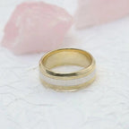 JBR Jeweler Lab Grown Wedding Ring Round Lab Grown-CVD Diamond Two Tone Wedding Band