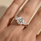 Elegant 14K gold moissanite ring for marriage proposal
