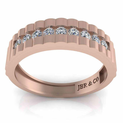 Simple Classic Wedding Sterling Silver Unisex Band - JBR Jeweler