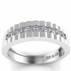 Simple Classic Wedding Sterling Silver Unisex Band - JBR Jeweler