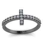 JBR Jeweler Silver Ring Simple Jesus Cross Sterling Silver Ring