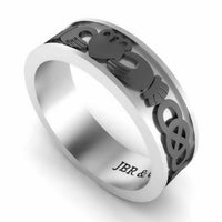 Sterling Silver Celtic Knot Claddagh Ring - JBR Jeweler