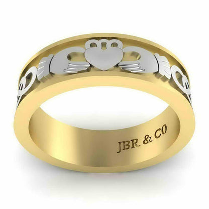 Sterling Silver Celtic Knot Claddagh Ring - JBR Jeweler