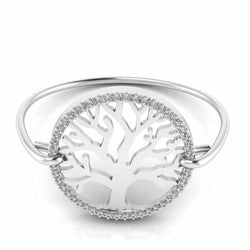 Sterling Silver Tree Of Life Pressure Hook Bracelet - JBR Jeweler