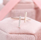 T Cute Dainty Stackable Unique Graduation Ring - JBR Jeweler