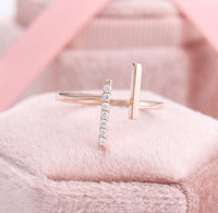 T Cute Dainty Stackable Unique Graduation Ring - JBR Jeweler