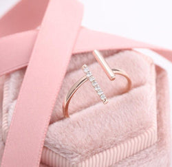 T Cute Dainty Stackable Unique Graduation Ring - JBR Jeweler