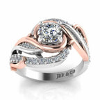 Thorn Engagement Two Tone S925 Ring - JBR Jeweler
