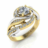 Thorn Engagement Two Tone S925 Ring - JBR Jeweler