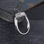 Three Stone Round Cut White Gold Wedding Anniversary Moissanite Engagement Ring - JBR Jeweler