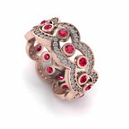Traditional Tear Drop Women's Stacking Band In Sterling Silver - JBR Jeweler
